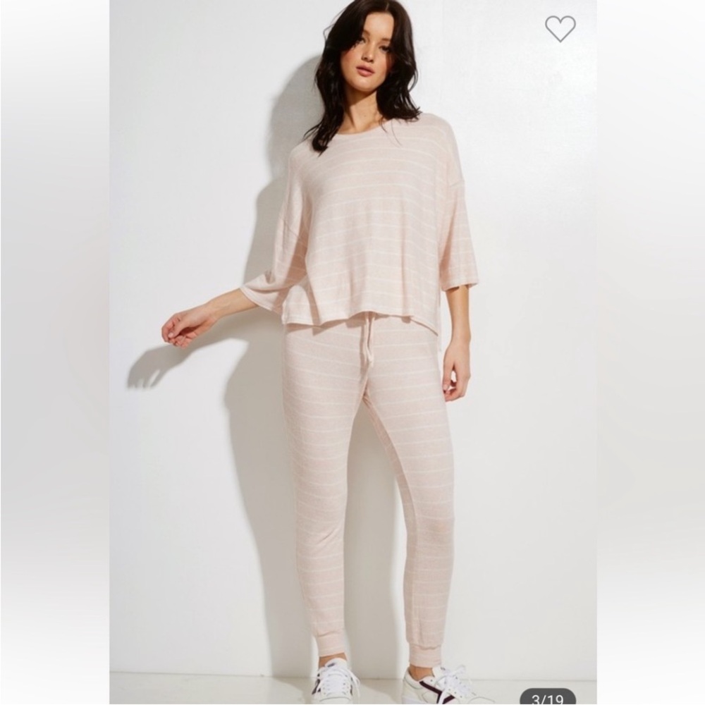 NWT Cozy Striped Lounge Set